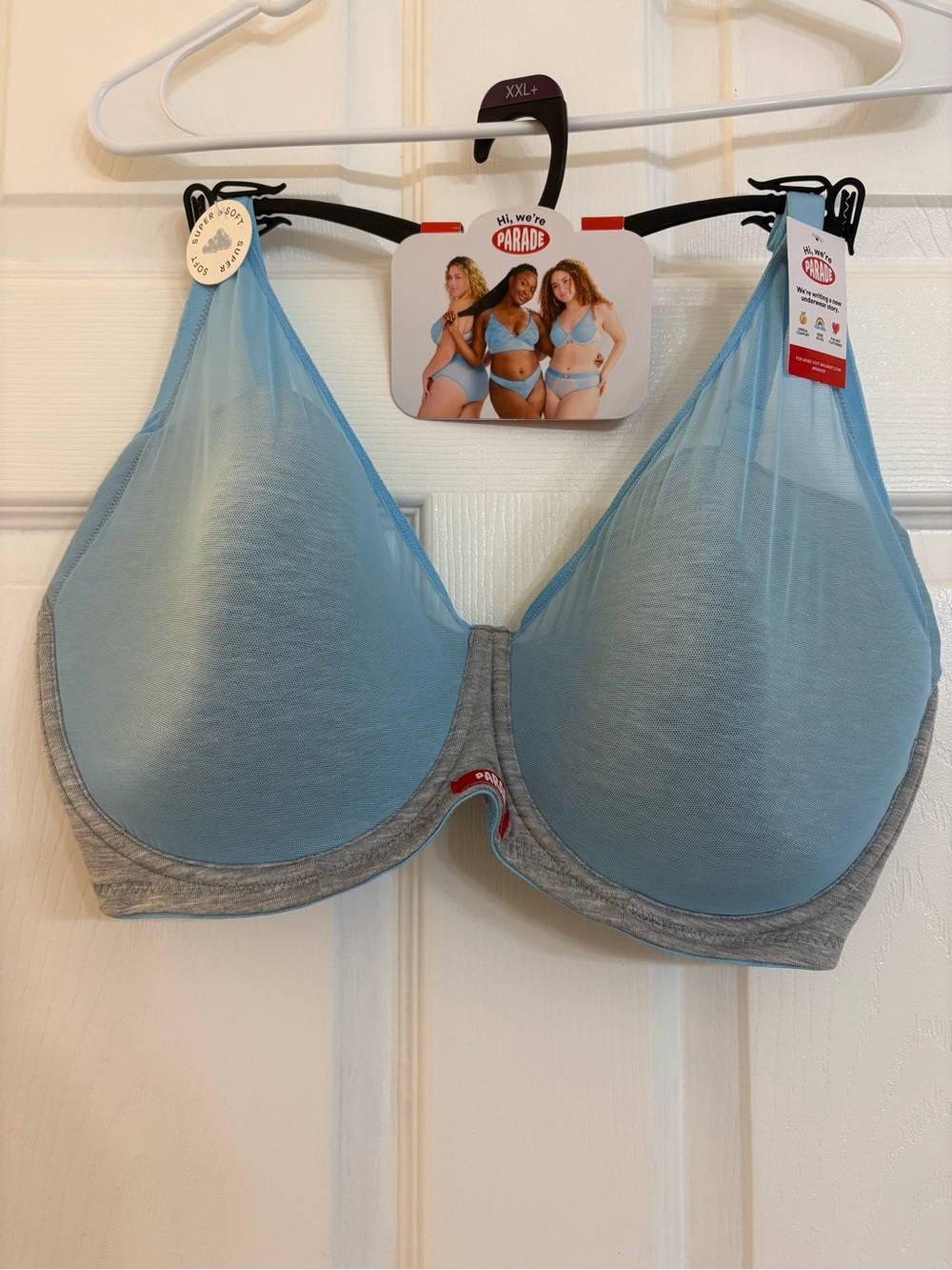 Parade Light Blue & Gray Everyday Padded Underwire Bra